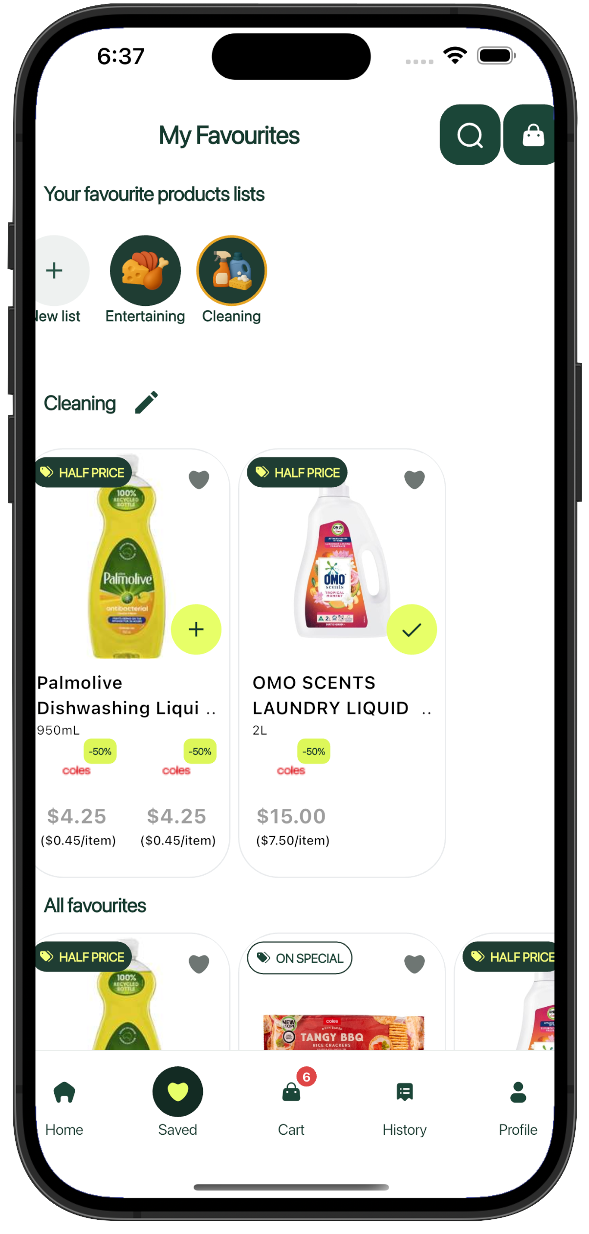 Scan Product Price Tag App Screen
